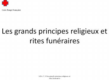 Les grands principes religieux et rites fun