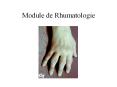 Module de Rhumatologie PowerPoint PPT Presentation