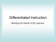 Differentiated Instruction PowerPoint PPT Presentation