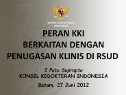 I Putu Suprapta                  KONSIL KEDOKTERAN INDONESIA