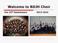 Welcome to BDJH Choir PowerPoint PPT Presentation
