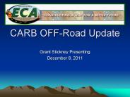 CARB OFF-Road Update