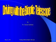 Driving with the Bioptic Telescope