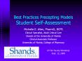 Best Practices Precepting Models Student Self-Assessment PowerPoint PPT Presentation