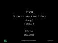 B368 Business Issues and Ethics PowerPoint PPT Presentation