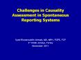 Challenges in Causality Assessment in Spontaneous Reporting Systems PowerPoint PPT Presentation