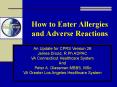 How to Enter Allergies and Adverse Reactions PowerPoint PPT Presentation