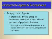 Antipsychotic Agents