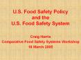 U.S. Food Safety Policy and the U.S. Food Safety System PowerPoint PPT Presentation