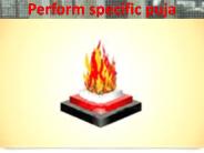 Perform specific puja