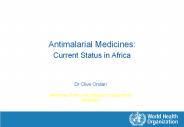 Ensuring Access to Antimalarial Drugs