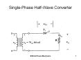 Single-Phase Half-Wave Converter PowerPoint PPT Presentation