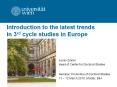 Introduction to the latest trends in 3rd cycle studies in Europe PowerPoint PPT Presentation