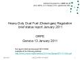 Heavy-Duty Dual Fuel (Diesel-gas) Regulation brief status report January 2011 PowerPoint PPT Presentation