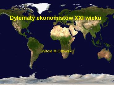 Dylematy ekonomist