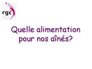 Quelle alimentation pour nos a