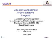 Disaster Management e-Gov Initiative Program