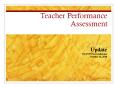 Teacher Performance Assessment PowerPoint PPT Presentation