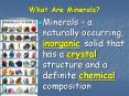 What Are Minerals? PowerPoint PPT Presentation