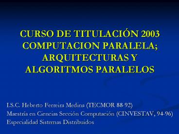 CURSO DE TITULACI