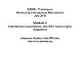 EIDHR - Training on Monitoring International Mechanisms July 2010 Module 3 International corporations, and their human rights obligations PowerPoint PPT Presentation