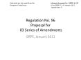 Regulation No. 96 Proposal for  03 Series of Amendments PowerPoint PPT Presentation