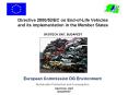 Directive 2000/53/EC on End-of-Life Vehicles and its implementation in the Member States  PowerPoint PPT Presentation