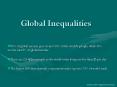 Global Inequalities PowerPoint PPT Presentation