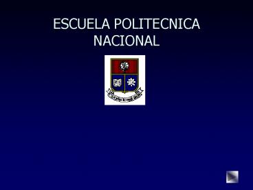 ESCUELA POLITECNICA NACIONAL