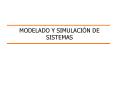 MODELADO Y SIMULACI PowerPoint PPT Presentation