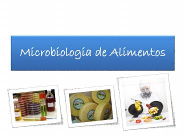 Microbiologia de Alimentos