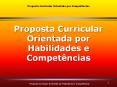 Proposta Curricular Orientada por Compet PowerPoint PPT Presentation
