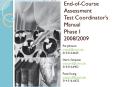 End-of-Course Assessment Test Coordinator PowerPoint PPT Presentation