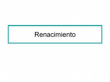Renacimiento