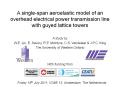 A single-span aeroelastic model of an overhead electrical power transmission line with guyed lattice towers PowerPoint PPT Presentation