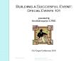 Special Event Basics PowerPoint PPT Presentation
