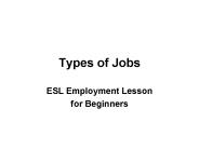 Types of Jobs