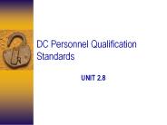 DC Personnel Qualification Standards