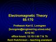 Electromagnetic Theory 55:170 PowerPoint PPT Presentation