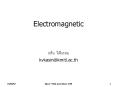 Electromagnetic PowerPoint PPT Presentation