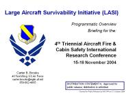 Large Aircraft Survivability Initiative (LASI)