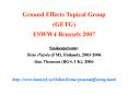 Ground Effects Topical Group PowerPoint PPT Presentation