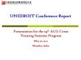 UNIDROIT Conference Report PowerPoint PPT Presentation