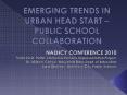 EMERGING TRENDS IN URBAN HEAD START  PowerPoint PPT Presentation