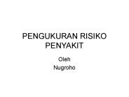 PENGUKURAN RISIKO PENYAKIT
