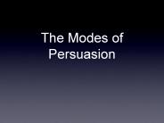 The Modes of Persuasion