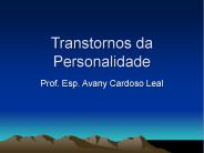 Transtornos da Personalidade
