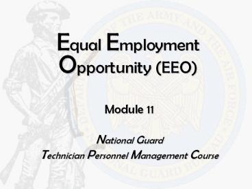 Equal Employment Opportunity (EEO)