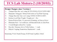 TCS Lab Motors-2 (10/20/03)