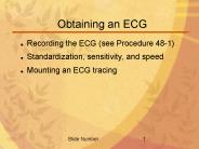 Obtaining an ECG